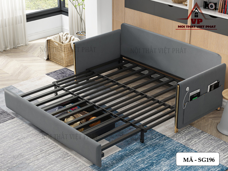 Giường Gấp Sofa Giá Rẻ - Mã SG196 5 Giường Gấp Sofa Giá Rẻ - Mã SG196-4