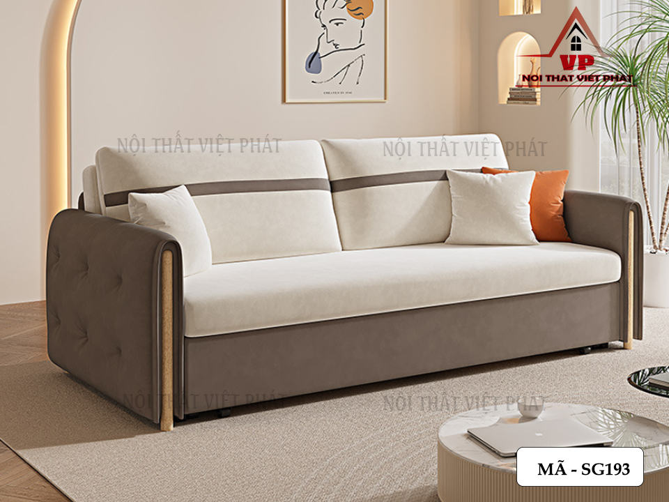 Giường Sofa Gấp Gọn Thành Ghế - Mã SG193 1 Giường Sofa Gấp Gọn Thành Ghế - Mã SG193-2