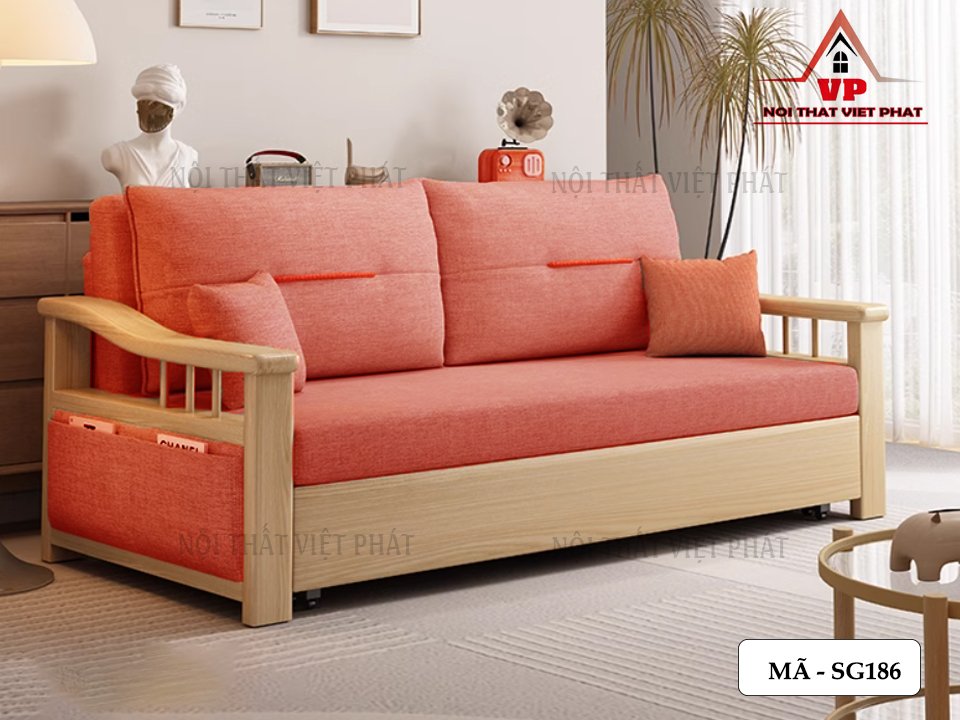 Sofa Giường Nệm Gấp - Mã SG186 3 Sofa Giường Nệm Gấp - Mã SG186-1
