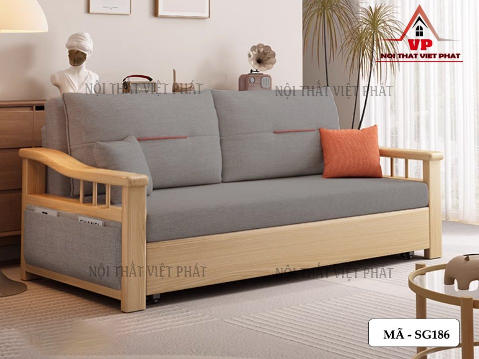 Sofa Giường Nệm Gấp - Mã SG186 4 Sofa Giường Nệm Gấp - Mã SG186-2