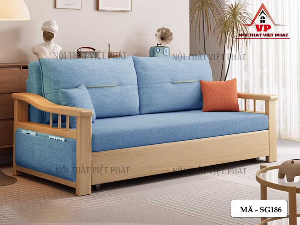 Sofa Giường Nệm Gấp - Mã SG186 1 Sofa Giường Nệm Gấp - Mã SG186-4