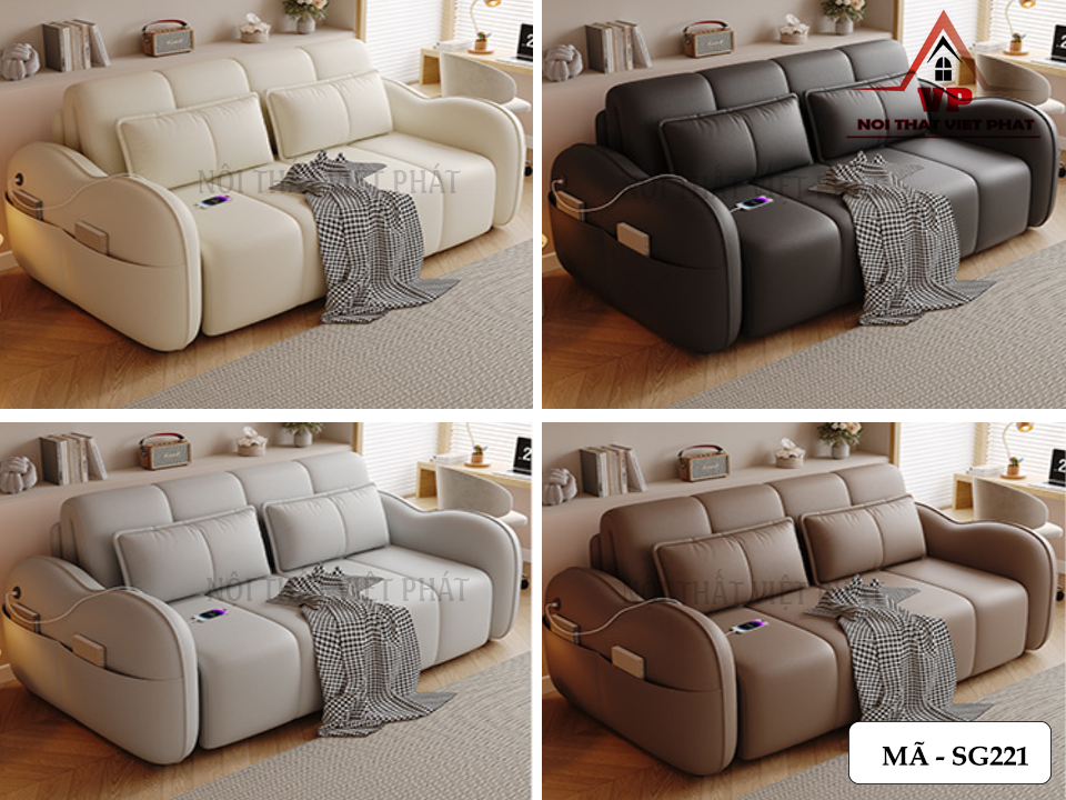 Sofa Bed Đa Năng Chỉnh Điện - Mã SG221 5 Sofa Bed Đa Năng Chỉnh Điện - Mã SG221-3