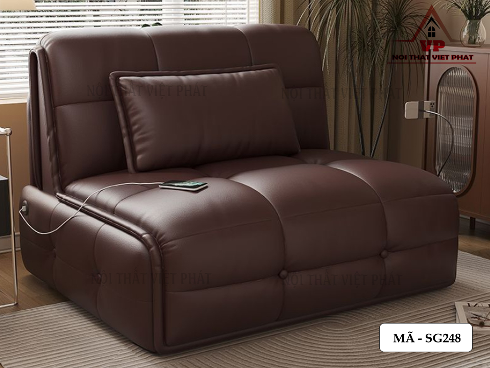 Sofa Giường Chinh Điện Có Ngăn Kéo - Mã SG248 3 Sofa Giường Chinh Điện Có Ngăn Kéo - Mã SG248-1