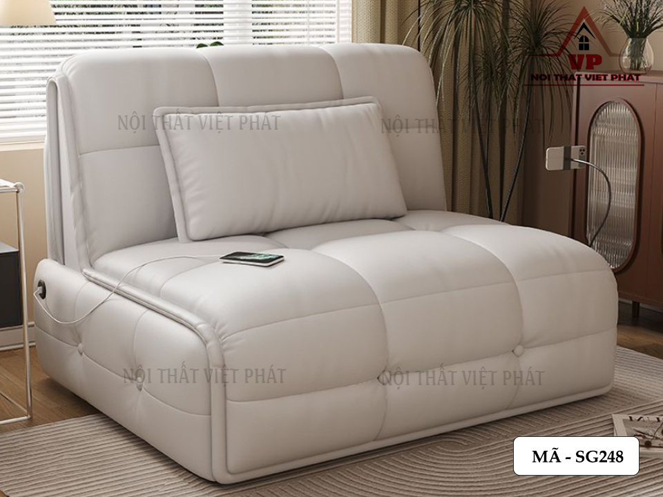 Sofa Giường Chinh Điện Có Ngăn Kéo - Mã SG248 5 Sofa Giường Chinh Điện Có Ngăn Kéo - Mã SG248-3