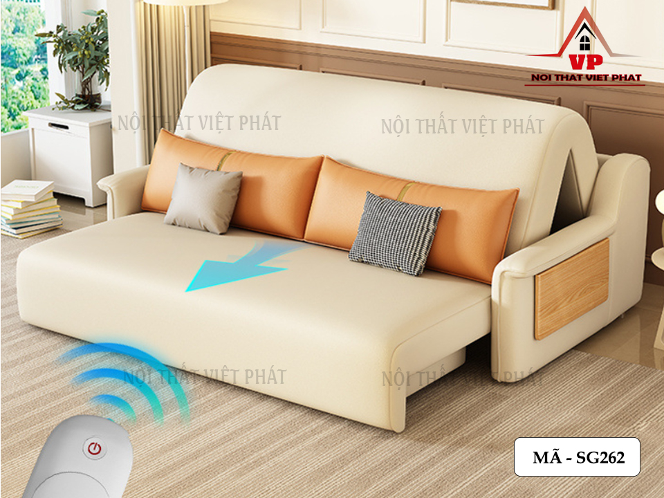 Sofa Giường Gấp Chỉnh Điện Thông Minh - Mã SG262 1 Sofa Giường Gấp Chỉnh Điện Thông Minh - Mã SG262-3