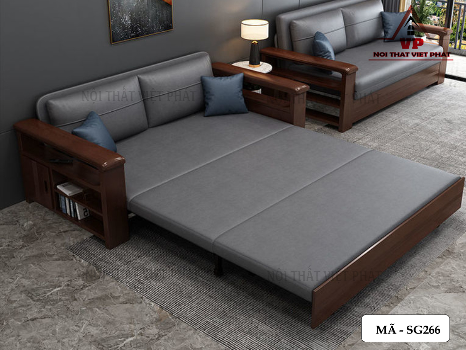 Giường Kết Hợp Ghế Sofa - Mã SG266 5 Giường Kết Hợp Ghế Sofa - Mã SG266-3