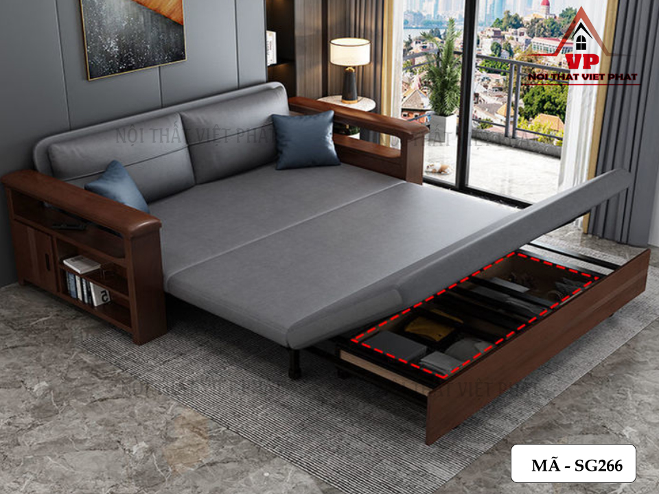 Giường Kết Hợp Ghế Sofa - Mã SG266 6 Giường Kết Hợp Ghế Sofa - Mã SG266-4