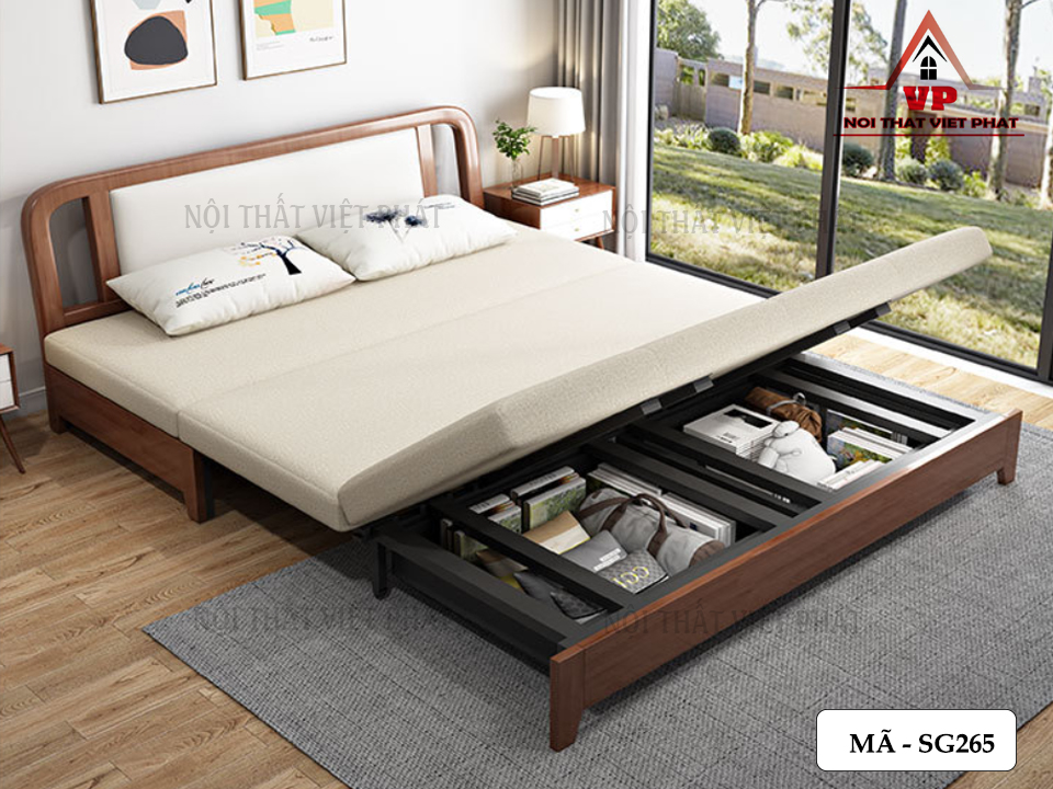Giường Kiêm Sofa - Mã SG265 5 Giường Kiêm Sofa - Mã SG265-3