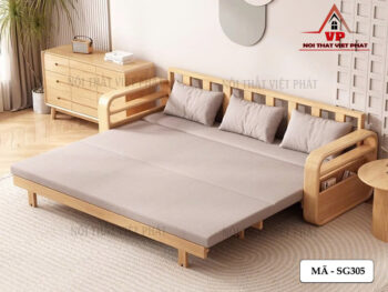 Ghế Kết Hợp Giường Ngủ Bằng Gỗ - Mã SG305 9 Ghế Kết Hợp Giường Ngủ Bằng Gỗ - Mã SG305-3