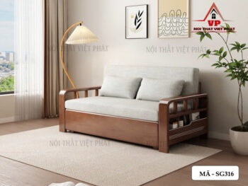 Sofa Giường Gỗ Cao Cấp - Mã SG316 6 Sofa Giường Gỗ Cao Cấp - Mã SG316-2