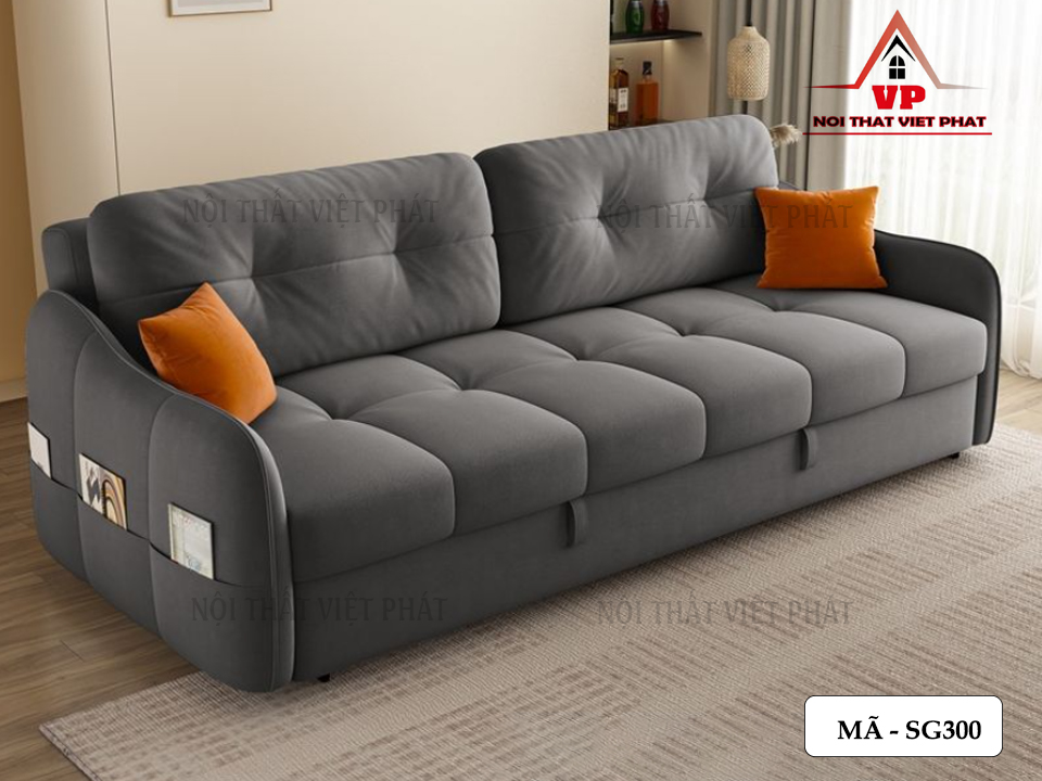 Sofa Kéo Ra Thành Giường Ngủ - Mã SG300 2 Sofa Kéo Ra Thành Giường Ngủ - Mã SG300-4