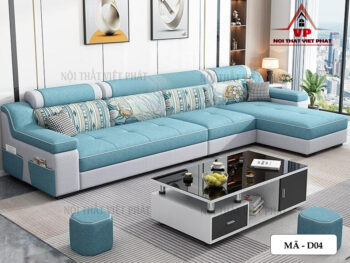 Ghế Sofa L Da - Mã D04-3