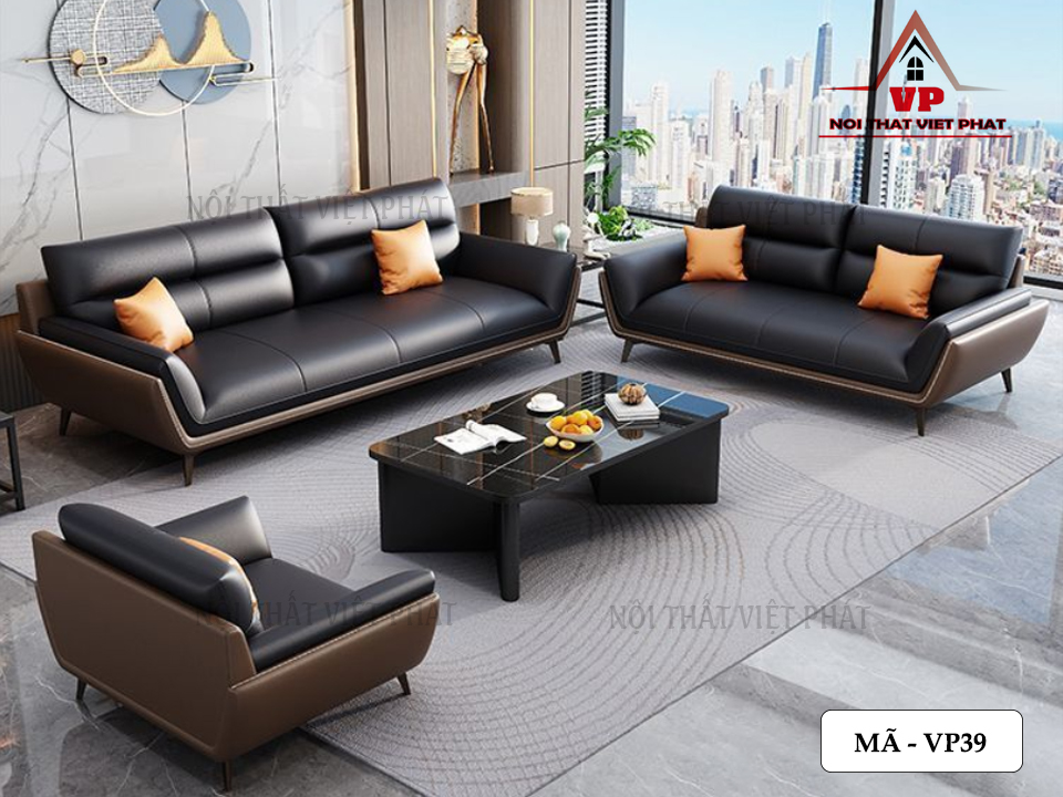Sofa Văn Phòng Hà Nội - Mã VP39 4 Sofa Văn Phòng Hà Nội - Mã VP39-2