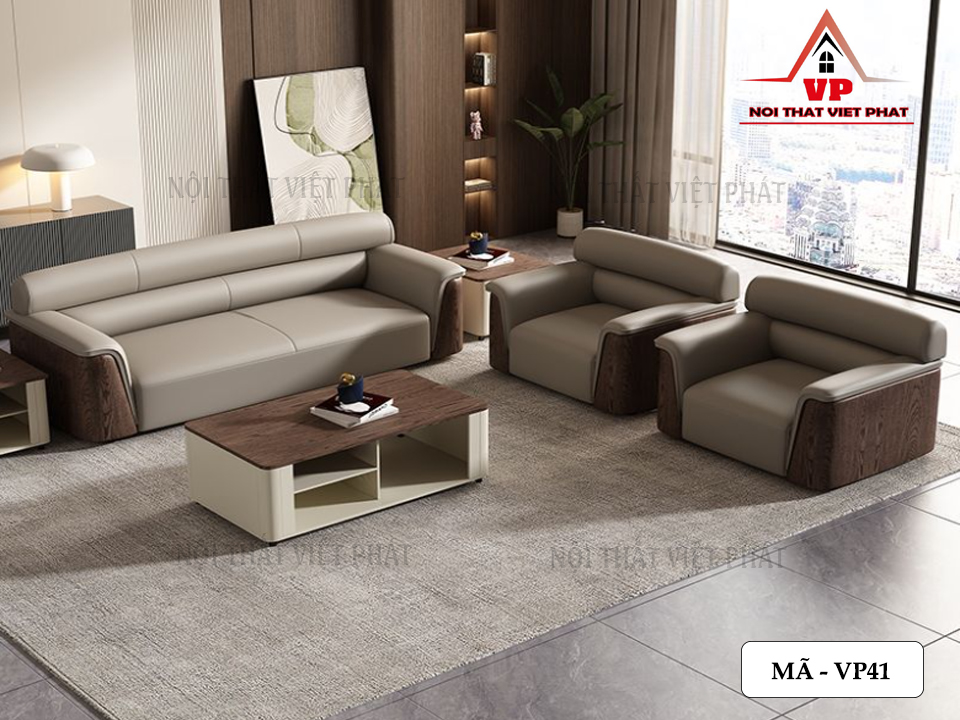 Sofa Văn Phòng Nhập Khẩu - Mã VP41 4 Sofa Văn Phòng Nhập Khẩu - Mã VP41-2