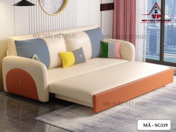 Sofa Giường Bằng Da - Mã SG119-1