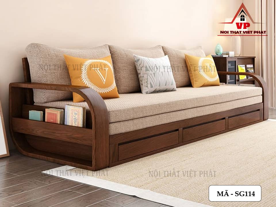 Ghế Sofa Giường Gỗ Đa Năng – Mã SG114 15 Ghế Sofa Giường Gỗ Đa Năng – Mã SG114