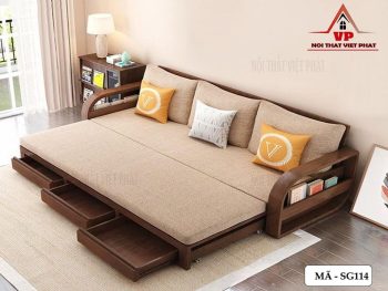 Ghế Sofa Giường Gỗ Đa Năng – Mã SG114 6 Ghế Sofa Giường Gỗ Đa Năng – Mã SG114-1