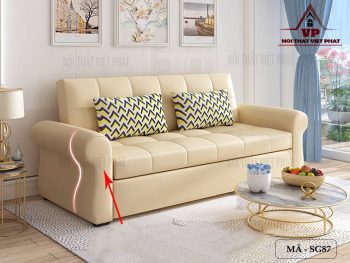 Ghế Sofa Giường Bọc Da Cao Cấp – Mã SG87-1