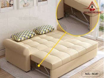 Ghế Sofa Giường Bọc Da Cao Cấp – Mã SG87-3