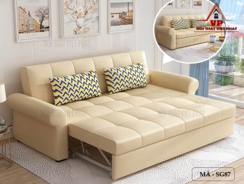 Ghế Sofa Giường Bọc Da Cao Cấp – Mã SG87